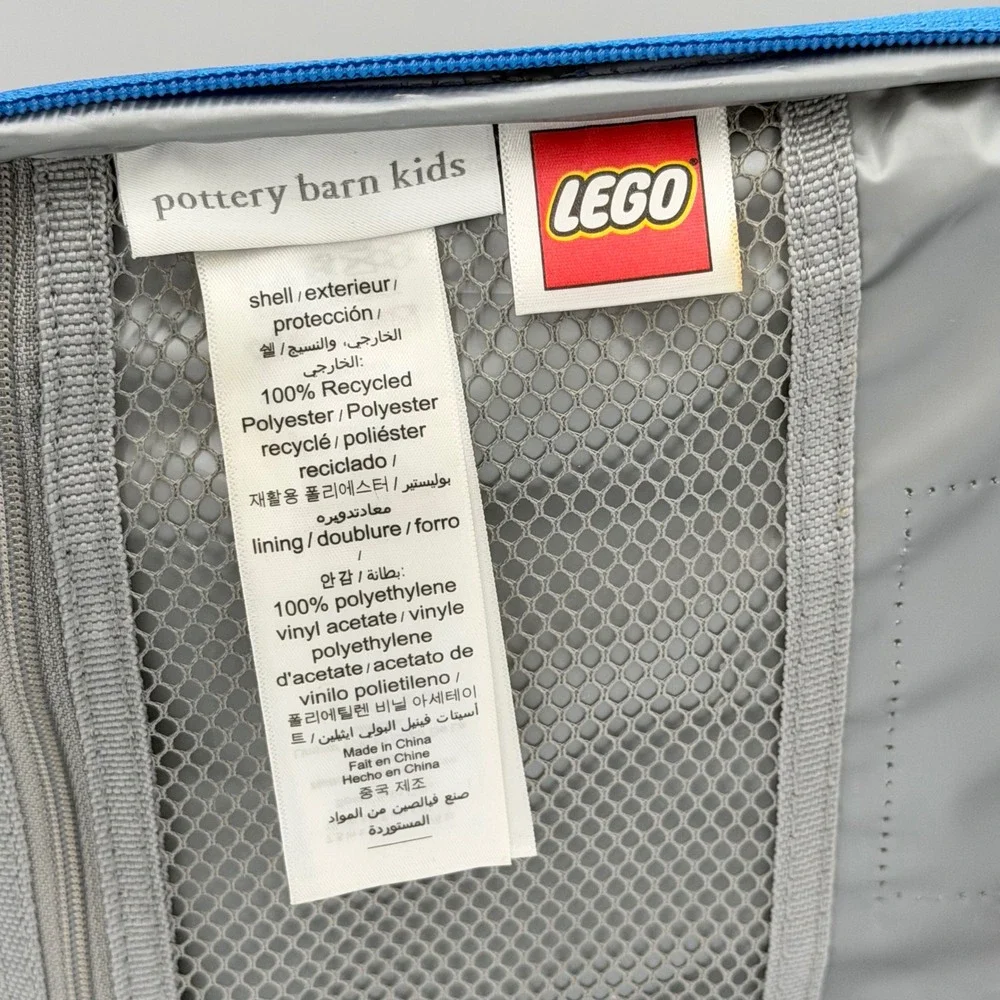 Pottery Barn Kids LEGO Lunch Box Boy Mackenzie Insulated Minifigure School Bag